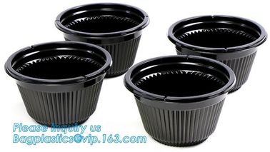 Pp Round disposable cheap high quality plastic bowl with lid,disposable package PP new plastic salad food bowl with seal supplier