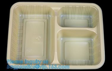 Compartments food grade blister plastic frozen and microwave dumpling tray,Packing Tray Disposable Food Plastic Package supplier