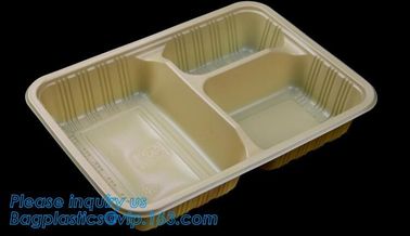 Compartments food grade blister plastic frozen and microwave dumpling tray,Packing Tray Disposable Food Plastic Package supplier