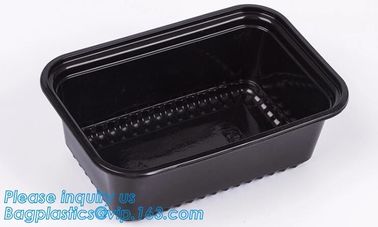 takeaway food container disposable plastic lunch bento box,square PLA plastic food container,fast food package essential supplier