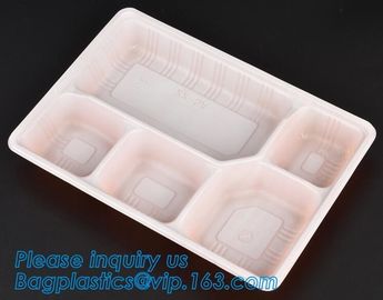 Personalized plastic food box sushi packaging tray,Food Use and Tray Type disposable plastic sushi tray,fast food tray,p supplier