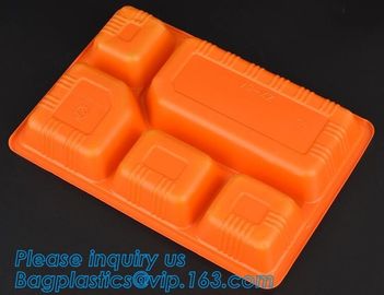 Personalized plastic food box sushi packaging tray,Food Use and Tray Type disposable plastic sushi tray,fast food tray,p supplier