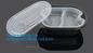 Healthy Plastic Food Storage Box from Freezer to Microwave,lunch box 2 compartment hot microwave food container bagease supplier