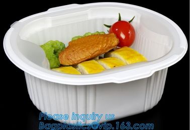 Healthy Plastic Food Storage Box from Freezer to Microwave,lunch box 2 compartment hot microwave food container bagease supplier