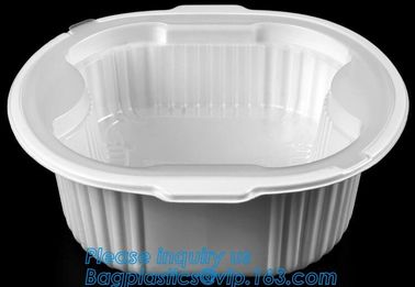 Healthy Plastic Food Storage Box from Freezer to Microwave,lunch box 2 compartment hot microwave food container bagease supplier