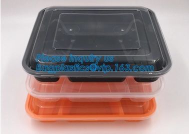 White Round Plastic PP Food container bento box heated disposable microwave lunch box,food bento storoage box bagease pa supplier