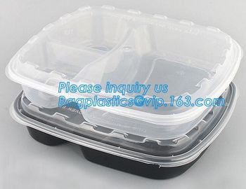 White Round Plastic PP Food container bento box heated disposable microwave lunch box,food bento storoage box bagease pa supplier