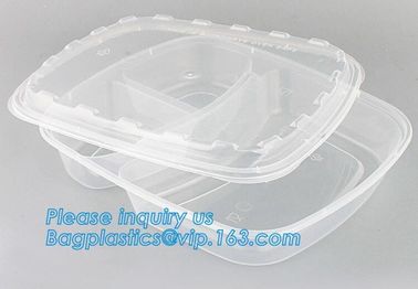 White Round Plastic PP Food container bento box heated disposable microwave lunch box,food bento storoage box bagease pa supplier