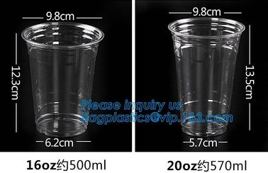 Elegant Shape Drinking Straw Promotional Cups With Straws Single Wall Plastic Cup,double wall custom plastic cups no min supplier