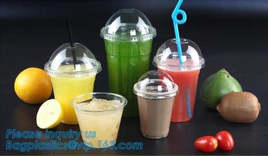 600ml PET plastic cup with lid for juice,Food grade 12oz 375ml cold drink transparent biodegradebale PET disposable plas supplier