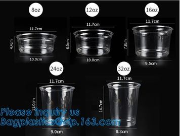 Food grade 12oz 375ml cold drink transparent biodegradebale PET disposable plastic cup/airline plastic drinking cup supplier