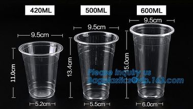 Food grade 12oz 375ml cold drink transparent biodegradebale PET disposable plastic cup/airline plastic drinking cup supplier