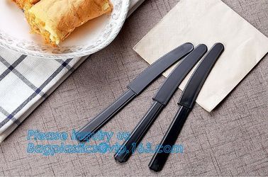 6" PS Disposable Plastic Forks Spoons Knives Western Cultery Sets in Restaurants and Kitchens 48 pcs pink plastic cutler supplier