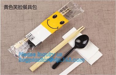 High quality New designed Cheap Disposable Plastic cutlery Sets(plastic knife spoon fork packs) chopsticks,cutlery set, supplier