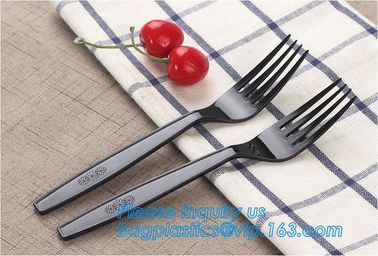 7in1 FDA Aviation Heavyweight Disposable Clear Plastic Camping Cutlery Set with Napkin,Fork Spoon Knife Fork Set For Fla supplier