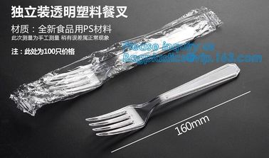 Disposable Flatware Set-Heavyweight Plastic Cutlery 100 Forks, 100 Spoons, 100 Knives,PP Disposable Plastic Cutlery ps supplier