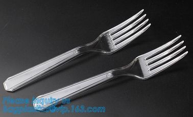 Disposable Flatware Set-Heavyweight Plastic Cutlery 100 Forks, 100 Spoons, 100 Knives,PP Disposable Plastic Cutlery ps supplier