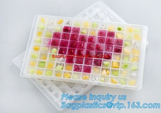 FDA Certified Silicone Mold Companion Cube Container Store Cool Beans Ice Tray Trays with Lid,ice cube tray container,Po supplier