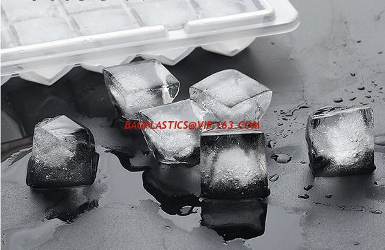 FDA Certified Silicone Mold Companion Cube Container Store Cool Beans Ice Tray Trays with Lid,ice cube tray container,Po supplier