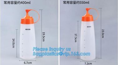 Food grade LDPE soft squeeze chili hot tomato sauce ketchup plastic bottles,16oz Food Grade Plastic Squeeze Sauce Bottle supplier