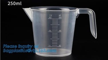 1L Clear measurement glass graduated cylinder jug for labor usage 200ml/400ml/900ml single wall water graduate measuring supplier