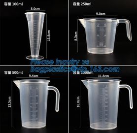 1L Clear measurement glass graduated cylinder jug for labor usage 200ml/400ml/900ml single wall water graduate measuring supplier