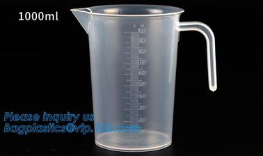 1L Clear measurement glass graduated cylinder jug for labor usage 200ml/400ml/900ml single wall water graduate measuring supplier