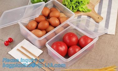 custom printed lunch box Freezer Microwave Dishwasher Safe Container Lids Plastic Food Lunch Box,storage egg box plastic supplier