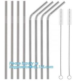 Reusable Stainless Steel Drink Straw,Reusable Drinking Straw 304 Stainless Steel Metal Straws,Stainless Steel Metal Drin supplier