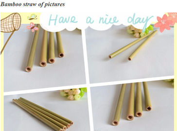 Eco Friendly Factory Directly Sales Customized Logo Bamboo Straw With Brush 100 % Natural Bamboo Straw bagease bagpac supplier