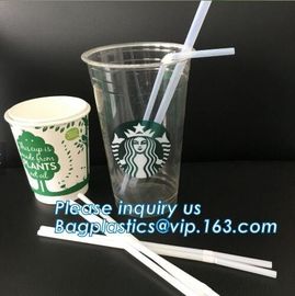 PP plastic red and white stripe straight drinking straw,manufacturer wholesale cheap custom disposable clear PP plastic supplier