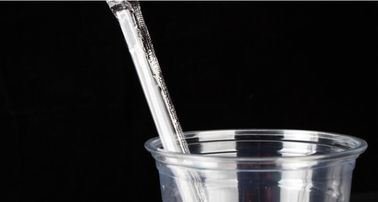 100% Bio degradable and Compostable PLA 6mm Black Bent Plastic Straw,PLA biodegradable cornstarch drinking straw made fr supplier