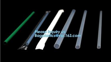 Individual Packed 100% Biodegradable Non Plastic Drinking Straw PLA Straw,5mm flexible Biodegradable PLA Drinking Straws supplier