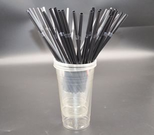 Bio degradable corn starch PLA plastic straws,Disposable hard black long PLA plastic drinking straw,PLA Plastic Biodegra supplier