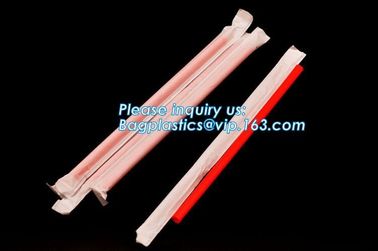 Biodegradable and compostable food grade PLA plastic drinking straw, individual pack,Eco-friendly biodegradable plastic supplier