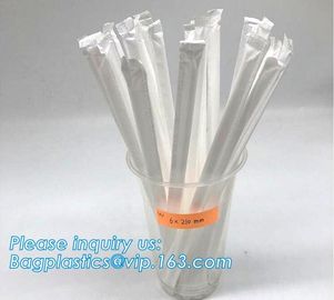 Biodegradable and compostable food grade PLA plastic drinking straw, individual pack,Eco-friendly biodegradable plastic supplier