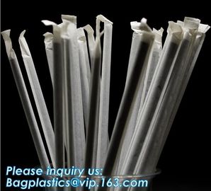 Biodegradable and compostable food grade PLA plastic drinking straw, individual pack,Eco-friendly biodegradable plastic supplier