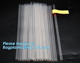 Eco-friendly biodegradable plastic drinking PLA straw PLA biodegradable disposable heat resistance drinking straw bageas supplier