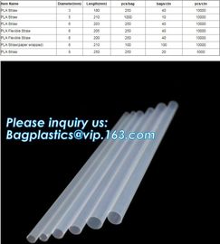 PLA Straws, disposable biodegradable PLA straw Individual Packed 100% Biodegradable PLA Straws,Compostable Biodegradable supplier