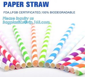 biodegradable paper drinking straw, paper for paper straw, disposable paper straw,Bendy Flexible Paper Straws For Drinki supplier