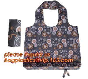 Cheap Cute Reusable Bags bolsas ecologicas plegables Printing Foldable Polyester Drawstring Shopping Bags bagplastics ba supplier