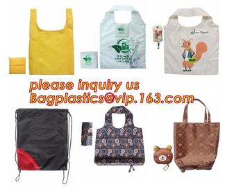 Wholesale cheap nice design full print 210d polyester foldable shopping bag/t shirt nylon tote bag,Eco-friendly custom d supplier