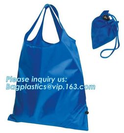 custom promotional reusable grocery 190t polyester foldable shopping bag,High Quality academy outdoor zipper pocket cust supplier