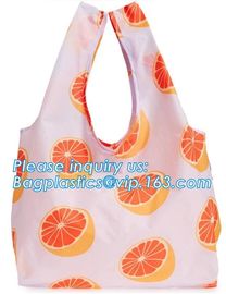 custom promotional reusable grocery 190t polyester foldable shopping bag,High Quality academy outdoor zipper pocket cust supplier