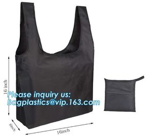 Designs Easy carry small foldable pocket tote polyester reusable folding shopping bag,full print 210d polyester foldable supplier