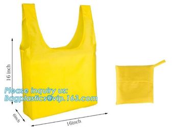 Designs Easy carry small foldable pocket tote polyester reusable folding shopping bag,full print 210d polyester foldable supplier