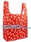 190T polyester animal folding reusable shopping bag with small pouch,Eco friendly folding polyester foldable reusable sh supplier