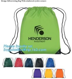 Custom Logo Printed ECO Nylon Polyester Foldable Shopping Bag With Snap Pouch,polyester drawstring gym bag Waterproof fo supplier