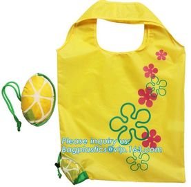 Custom Recyclable Foldable Polyester Shopping Bag with any pattern,Various Fabric and Pattern reusable polyester shoppin supplier