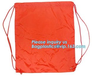 Recycled Foldable Nylon Polyester Tote Bag with logos polyester shopping bag Custom advertising handle non woven bag PAC supplier